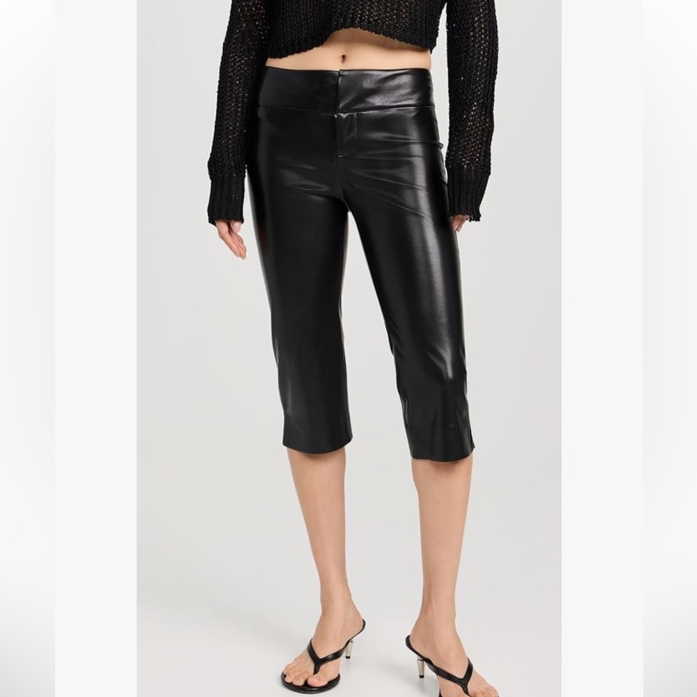 New Alice and Olivia Olivia low rise vegan clam diggers